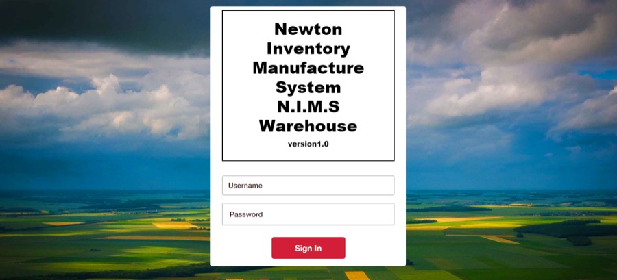 NIMS Warehouse — Dashboard developed by Madhusudhan